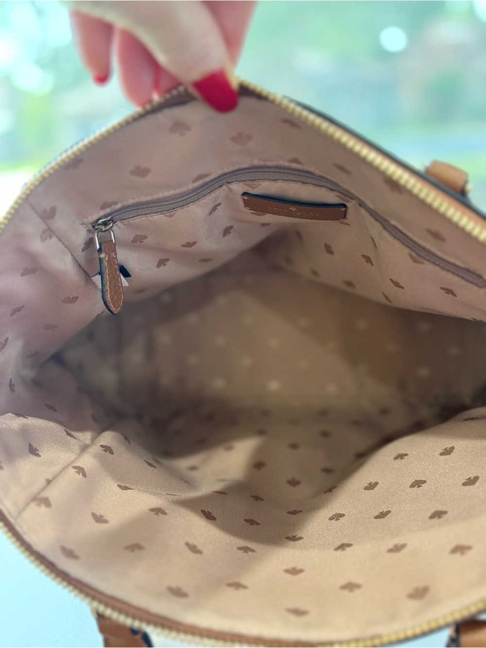 kate spade Brown Pebble Leather Tote - Picture 6 of 10